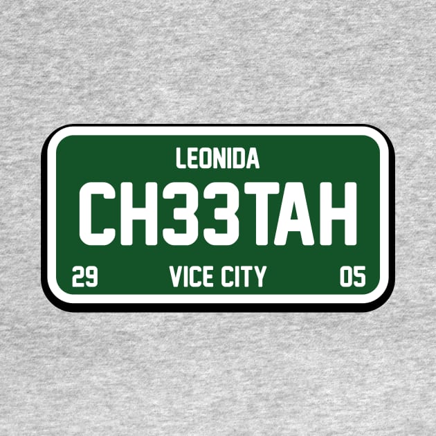 CH33TAH - GTA 6 - License Plate by TheVectorMonkeys